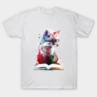 Fox reading book T-Shirt